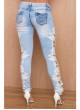 Women's Lace Trimmed Jeans